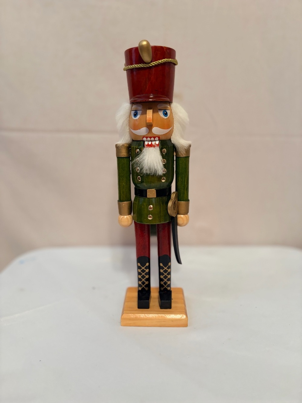 Festive Red & Green Nutcracker Soldier Holiday Décor